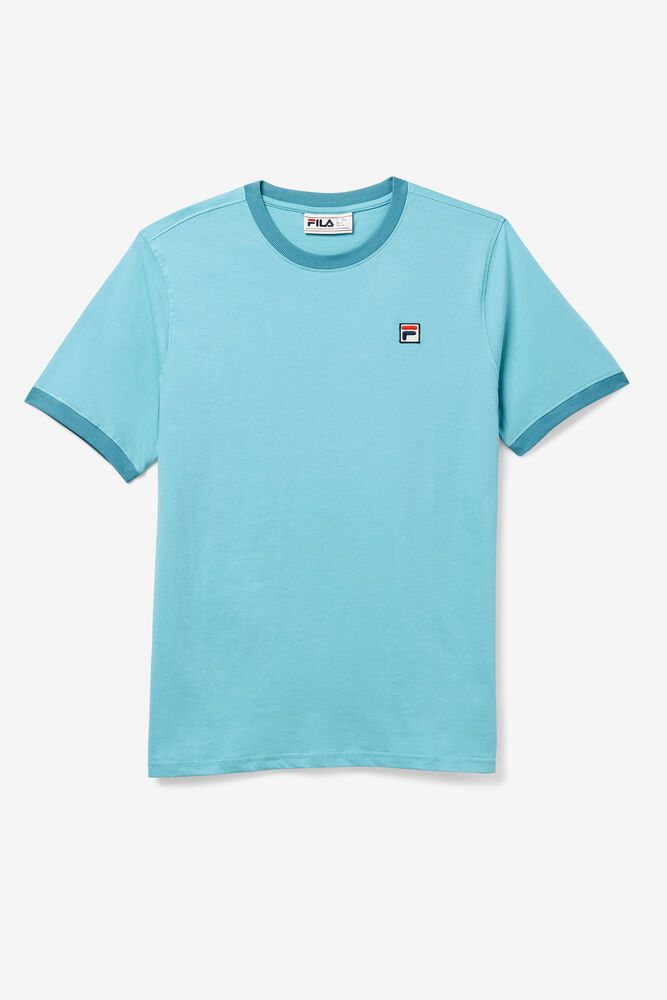 Fila T-Shirt Mens Blue - Marconi Ringer - Philippines 6395480-CY